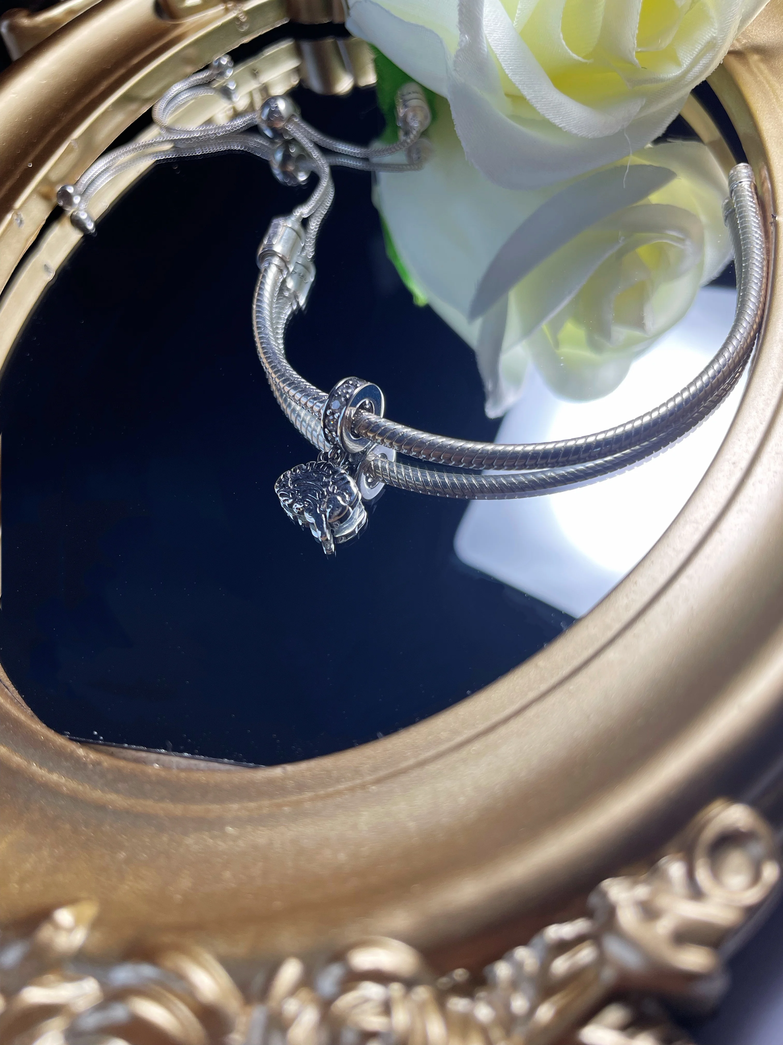 Nuovo argento sterling 925 serie dottore infermiere nastro rosa con perline ciondola il fascino adatto per la collana originale del braccialetto di marca 925 regalo di gioielli