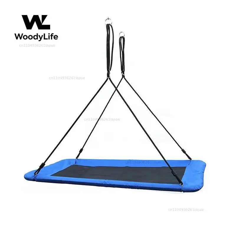 Outdoor Furnitures Garden Patio Balcony Camping Tourist Rectangular Canvas Swing Courtyard Leisure Comfy Large Hammock Swing