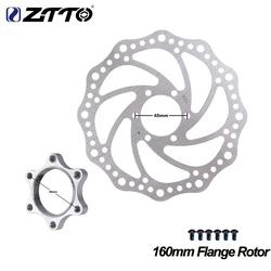 ZTTO Bicycle Freewheel Threaded Hub Disk Disc Brake Rotor 160mm 6-Bolt Flange Adapter 48mm Bike Hub Disk Disc Brake Rotor