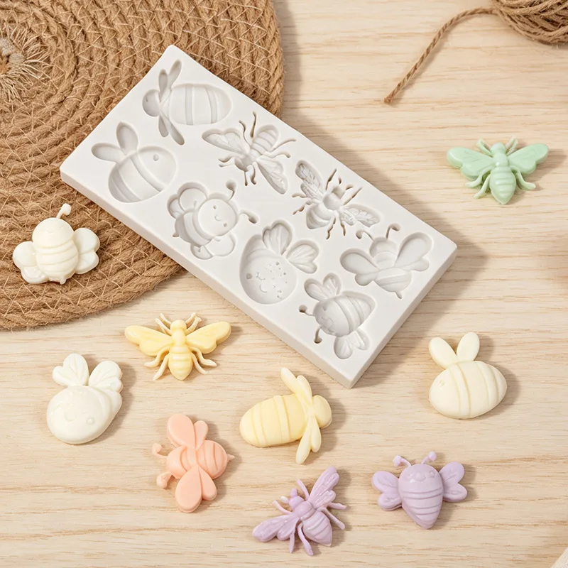 Insect Butterfly Bee Plaster Decoration Silicone Mold Chocolate Accessories Decoration Cake Mold Cake Decoration Accessories