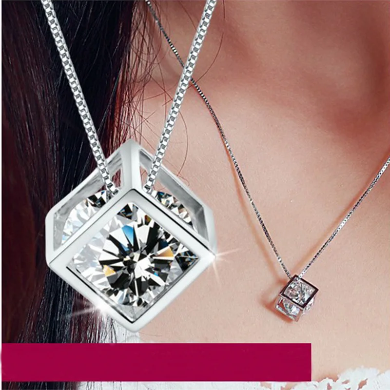 

Стерлингового Серебра 925, модный тренд, ожерелье с подвеской в виде волшебного циркона, подарок на день рождения, годовщину