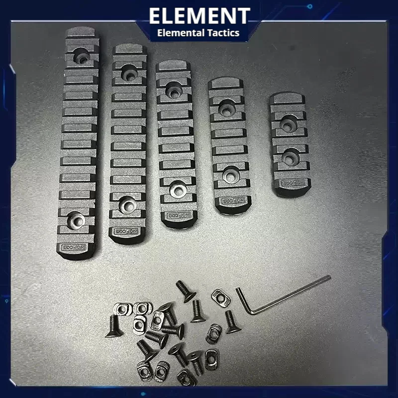 Element M-LOK Carril nylon con tiras de madera en forma de pez - imagen 2