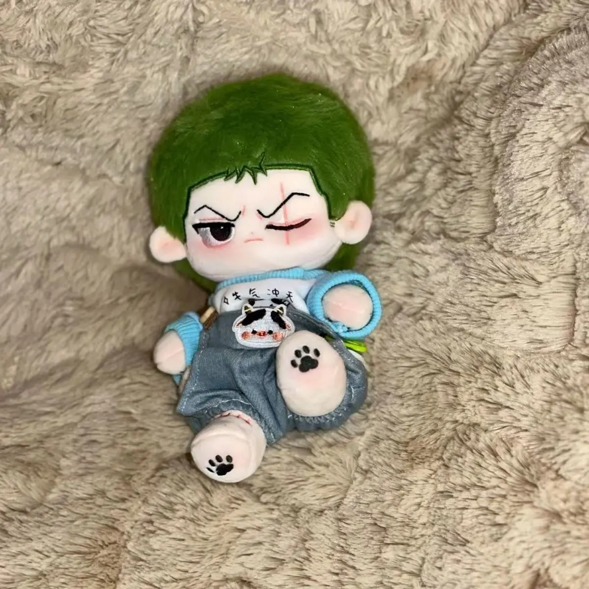 Handsome Swordsman Zoro Cotton Stuffed Dolls Kawaii Pirate Hunter Roronoa Zoro Collectible Toys for Children Adults Anime Gift