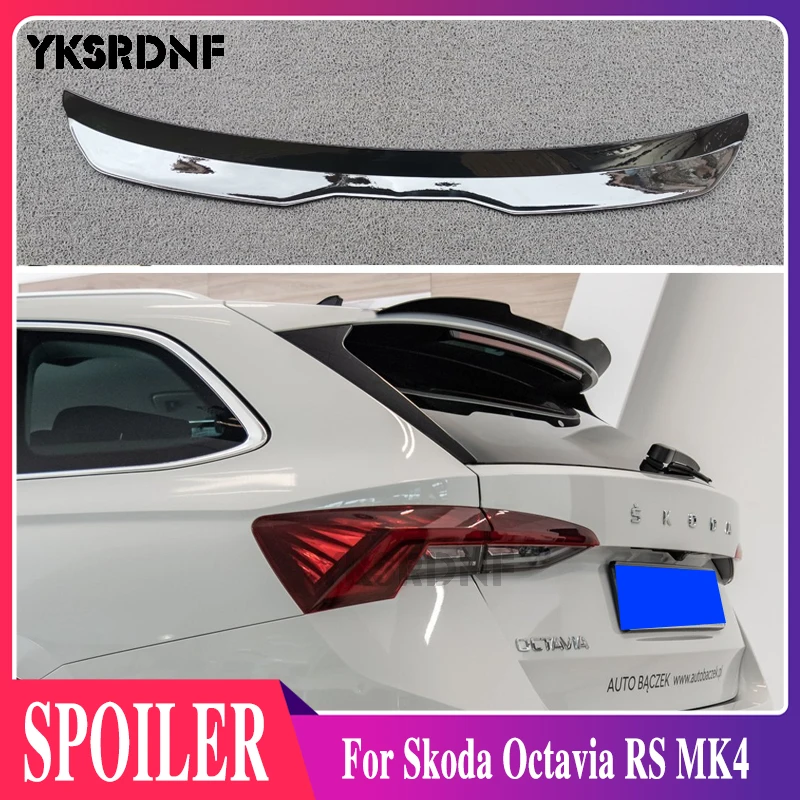 Roof Wing Spoiler For Skoda Octavia RS MK4 2019 2020 2021 2022 Roof Lip Spoiler Car Tail Wing Rear Spoiler for Octavia RS MK4 Roof Wing Spoiler For Skoda Octavia RS MK4 2019 2020 2021 2022 Roof Lip Spoiler Car Tail Wing Rear Spoiler for Octavia RS MK4