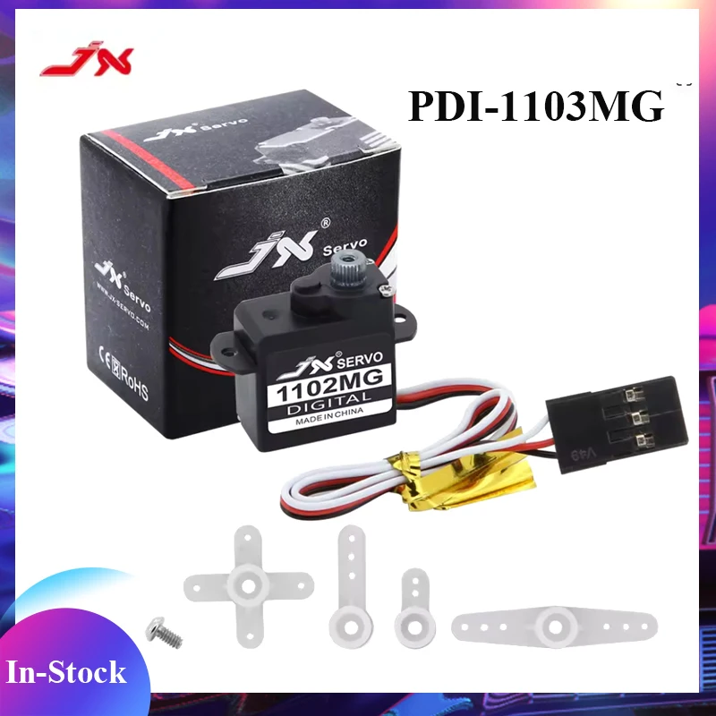 JX Servo PDI-1103MG 3.8g Micro Metal Gear Digital Coreless Servo 1.35KG Torque for RC Car Helicopter Robot Airplane Drone DIY