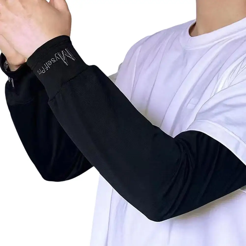 Fundas para brazos con protección solar para hombre, funda para brazo de ciclismo, funda para brazo holgada y agrandada, puños de protección solar para deportes al aire libre, calentador de brazos transpirable