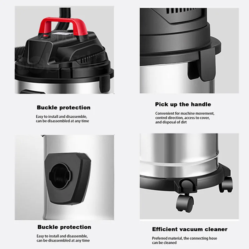 Multifunctional High-power Vacuum Cleaner Wet Dry Dual-use Small Large Suction Cleaner for Home Car Commercial Industry Wash