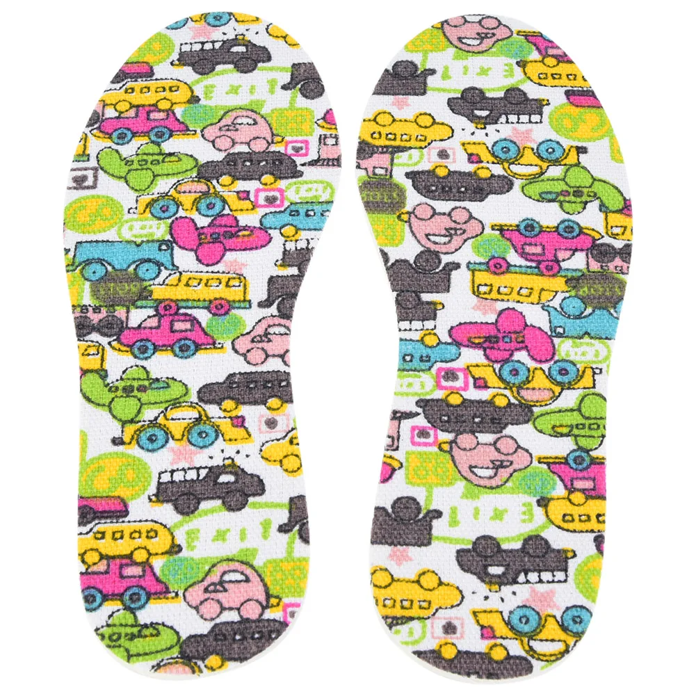 Breathable Insoles Massage Insole Children Soft Latex Car Pattern Insole Shoe Cushions Pad Breathable Massage Insoles Insoles