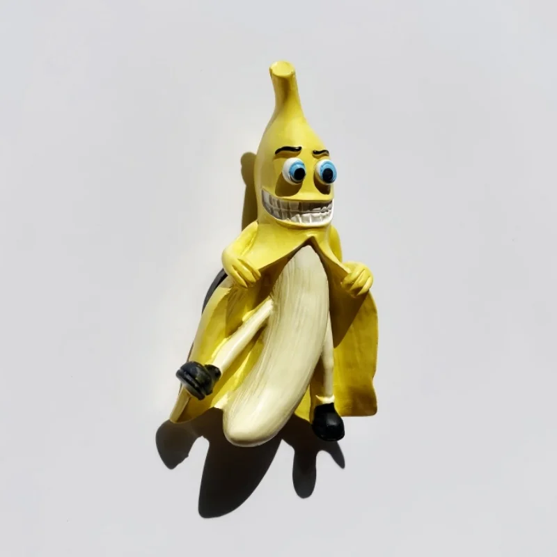 Aiwuji House, Creative Fun, Banana Man, Refrigerator Sticker, 3D Decoration