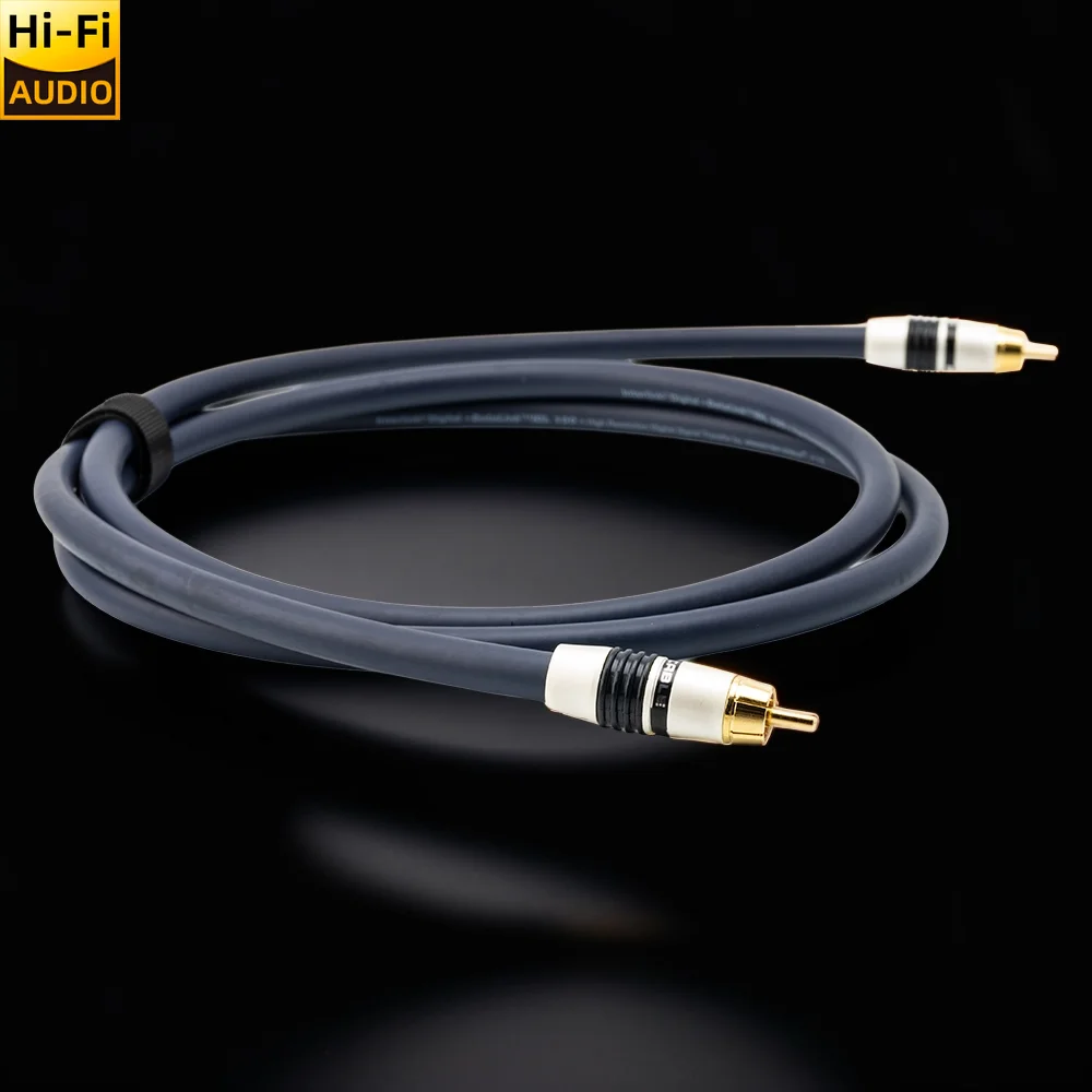 ■Monster Cable IDL100 HIFI 75Ohm Professional HD digital coaxial Cable RCA to RCA male video Audio For DAC TV spdif Gold speaker