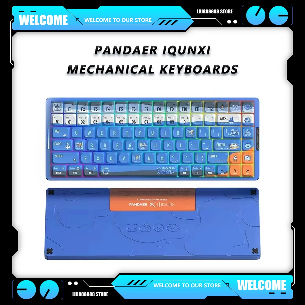 PANDAER IQUNXI Mechanical Keyboards Wireless Lightweight Low Esports Swich Aluminum Gaming Keyboard PC Office for Gamer Gifts