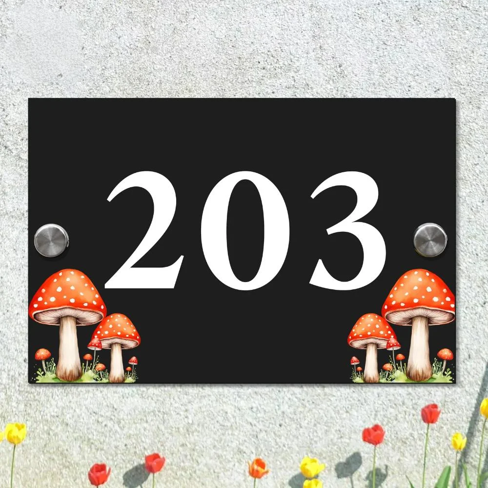 Número de casa moderno personalizado, patrón de setas gris carbón, placa acrílica para casa de jardín, nuevo marcador de decoración del hogar