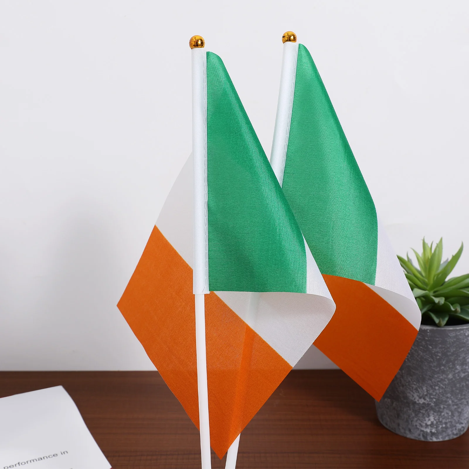

12 Pcs H Signal Flag Waving Flags Small Game Props Lightweight Decor Mini National Stick