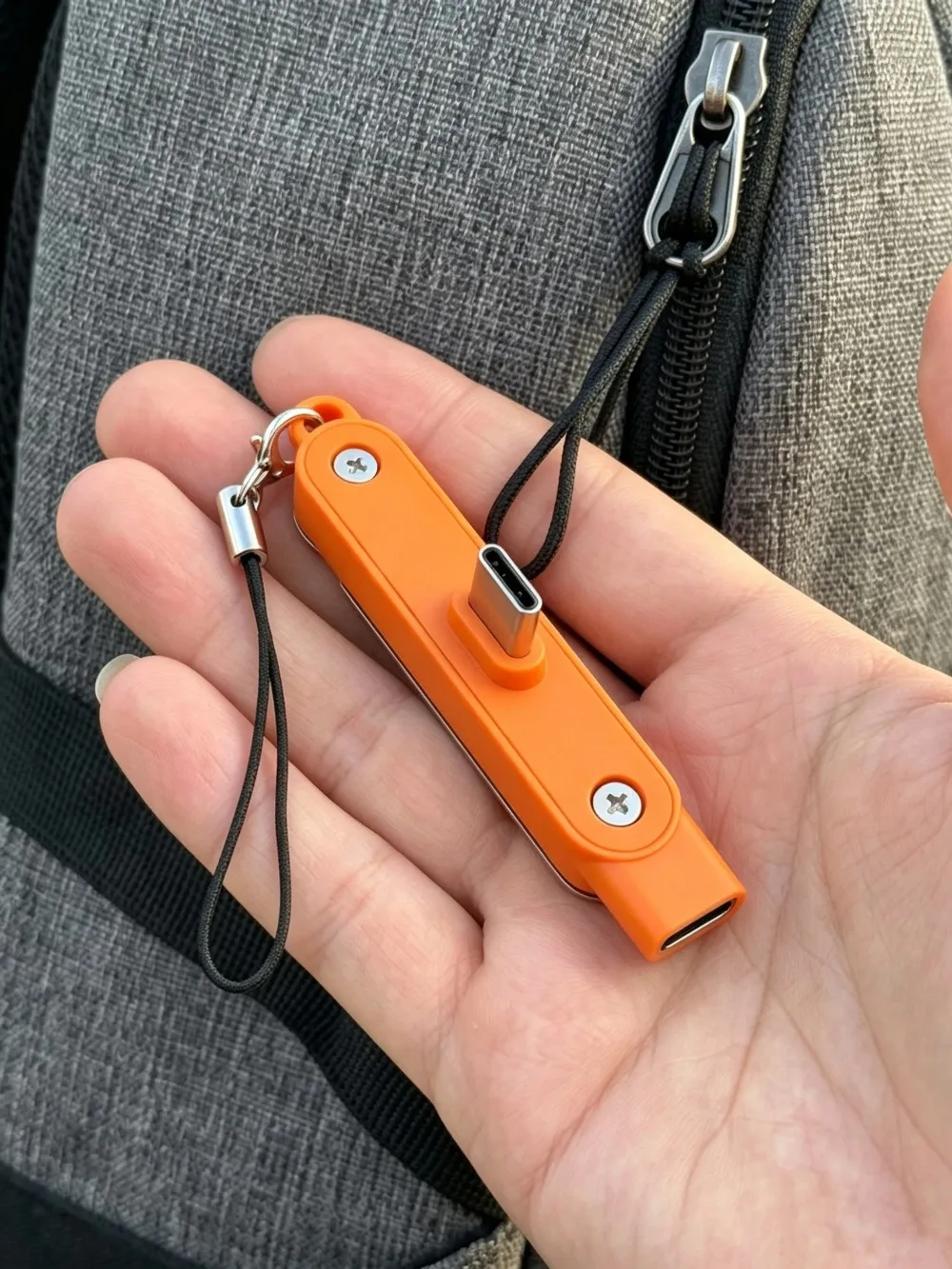240W Type C Phone Charging Adapter with Foldable Holder Fast Charging OTG Type-C Male To USB-C Female Converter Bracket Adapter