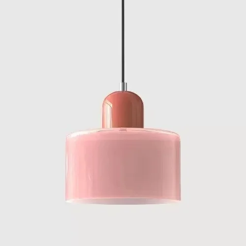 Vintage glas-in-lood kroonluchter klein nachtkastje eetkamerlamp E27 roze oranje groen wit decoratieve verlichtingsarmatuur voor thuis