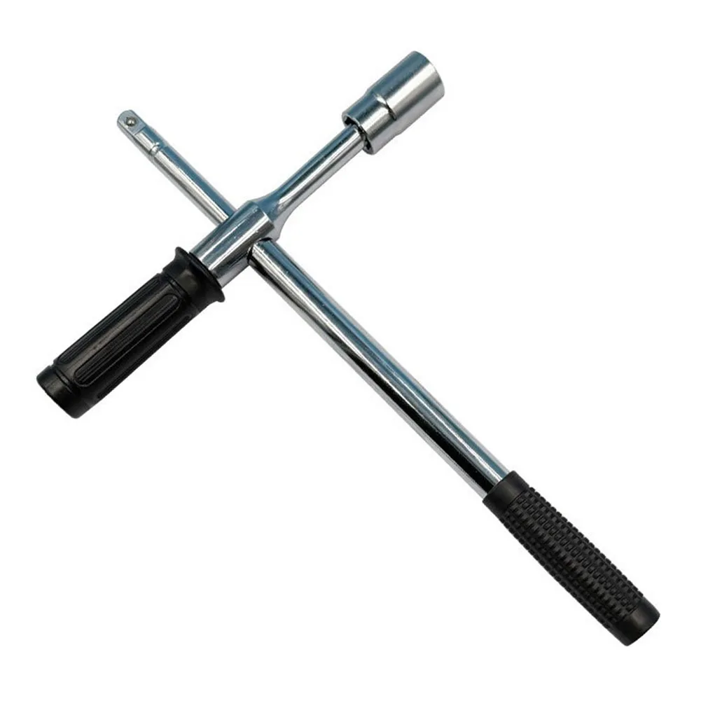 Chiave per dadi a croce pieghevole con struttura in acciaio resistente e presa da 17 19 21 23 mm per auto e macchinari