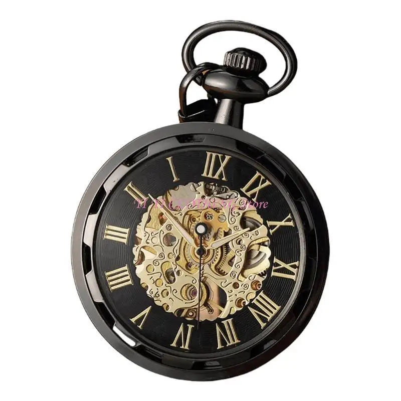 N5KF Fashionable Mechanical Pocket Watch For Daily Wear And Special Occasion Punk Styles Antique Pocket Watch for Anime Props
