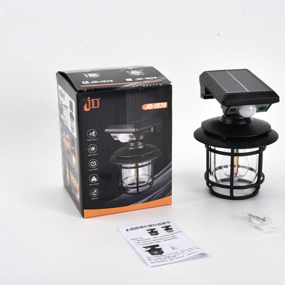 Outdoor Solar Wall Lamp Split Type Motion Sensor Garden Security Light Waterproof With Remote Control Modern Lighting