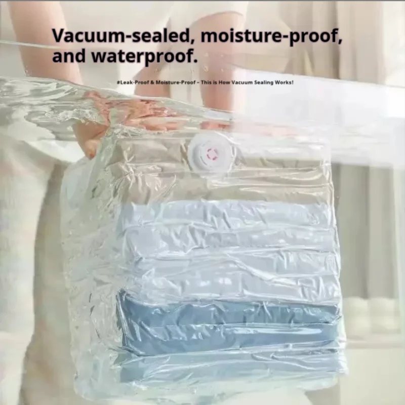No Pumping Thickened Vacuum Compression Bag Clothing Cotton Quilt Luggage Storage Bag Sealed Bag Wardrobe Space Saving Artifact gallery 4