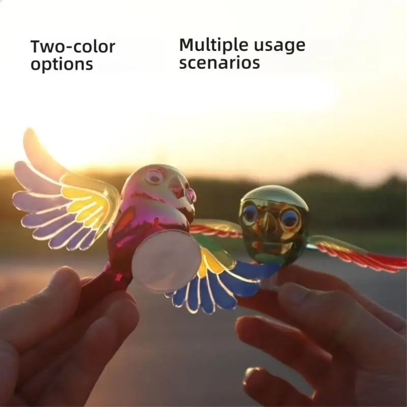 G7NA Automatisch flatternder Vogel-Fahrzeugornament, windaktiviertes Bewegungsdesign, dekoratives Zubehör für den Außenbereich – Detail 5