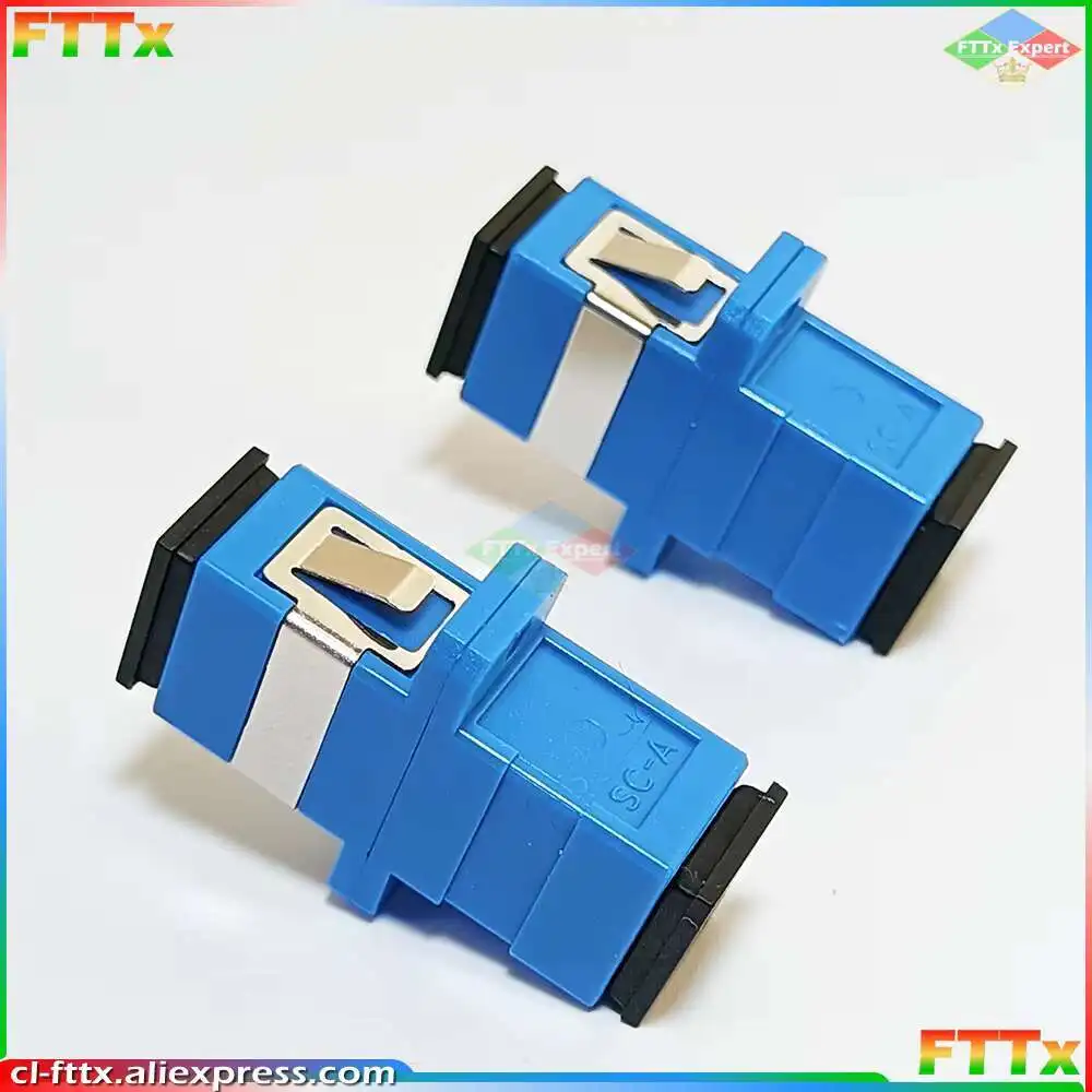 10/20/30/50PCS/LOT SC APC UPC Single Mode Optical Fiber Connector Flange Head Coupler Square joint Adapter