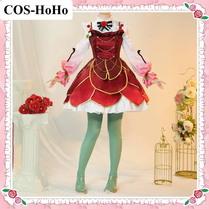 

COS-HoHo Anime Vtuber Nijisanji OBSYDIA Rosemi Lovelock Game Suit Lovely Dress Uniform Cosplay Costume Halloween Party Outfit