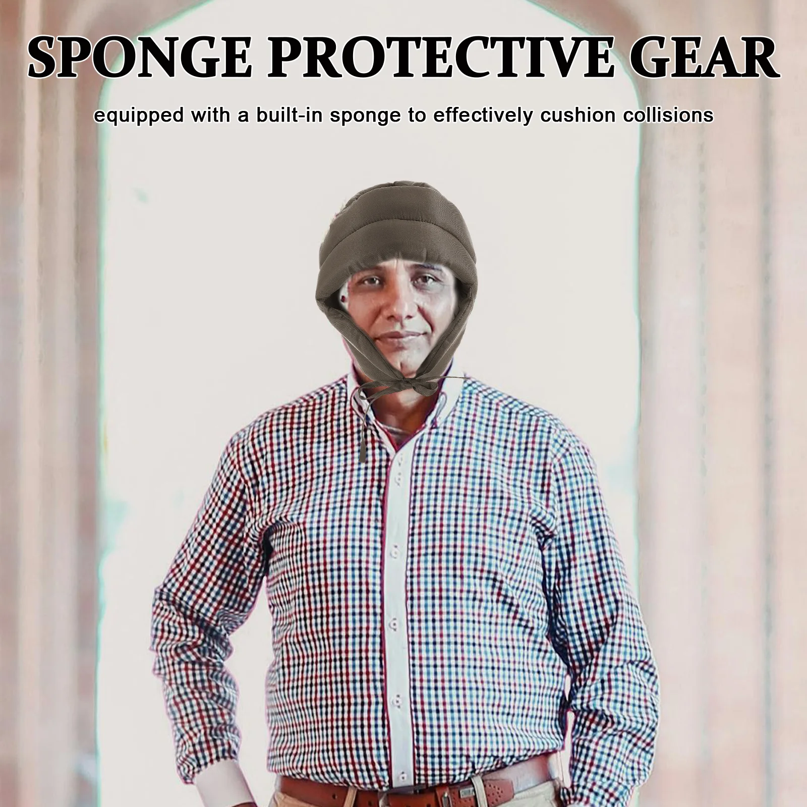 

Adjustable Elderly Protective Hat Lightweight Anti-Fall For Seniors Breathable Bump Cap Comfortable Safety Headgear