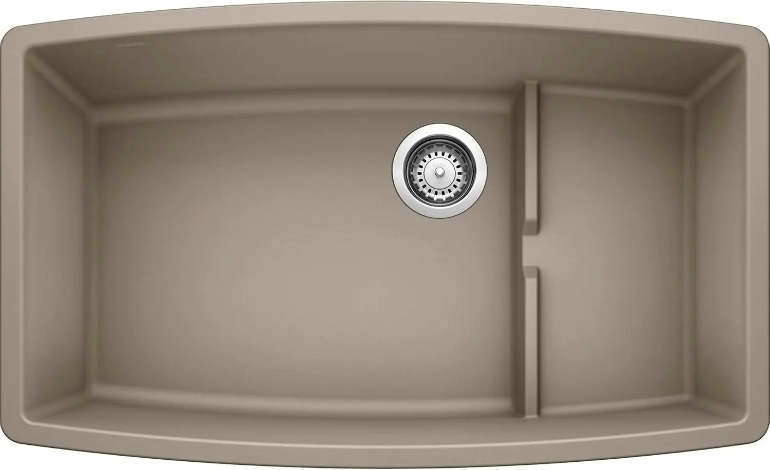 Embedded kitchen sink with water filter