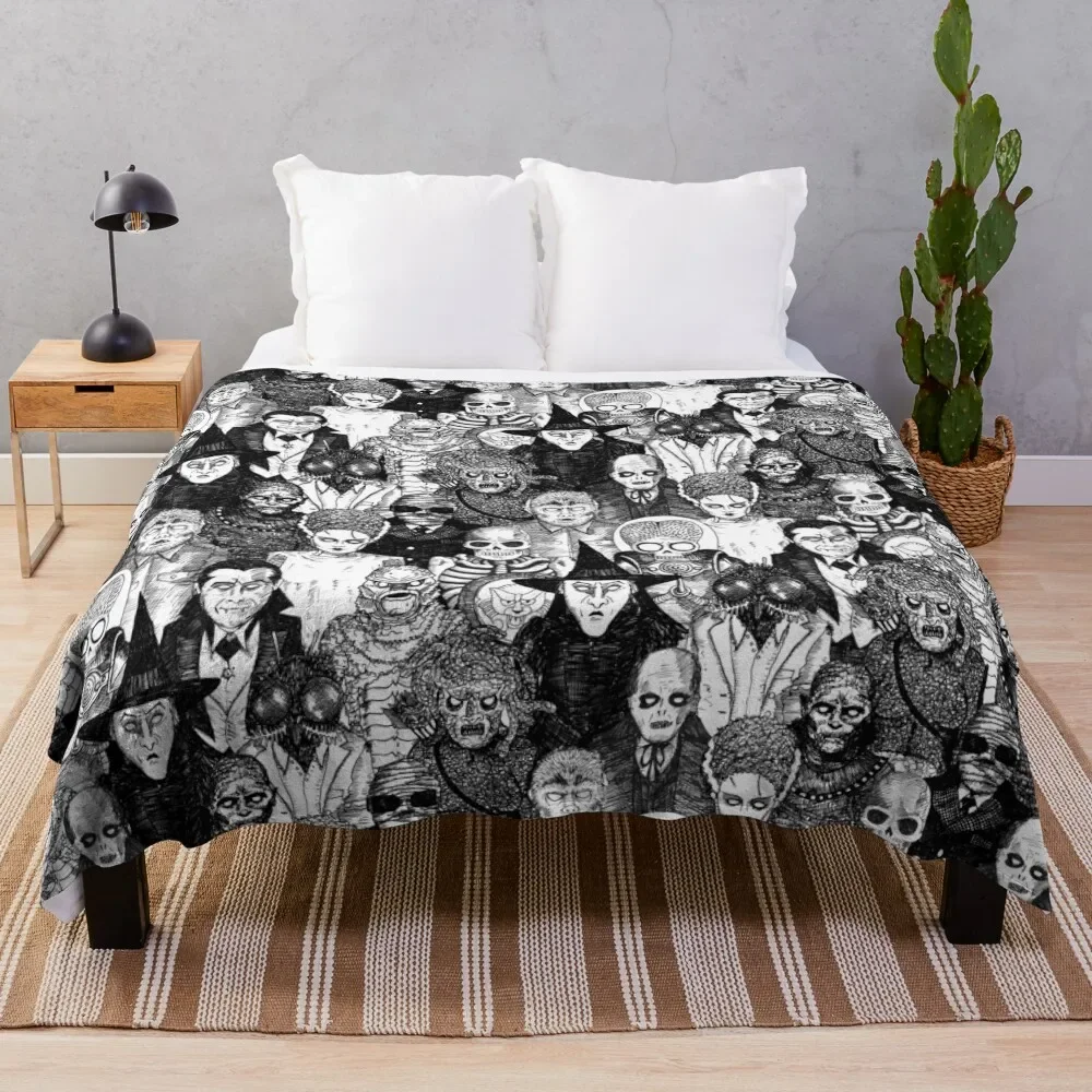 

Horror Monsters Throw Blanket Soft Breathable Blanket for Night Sleeping