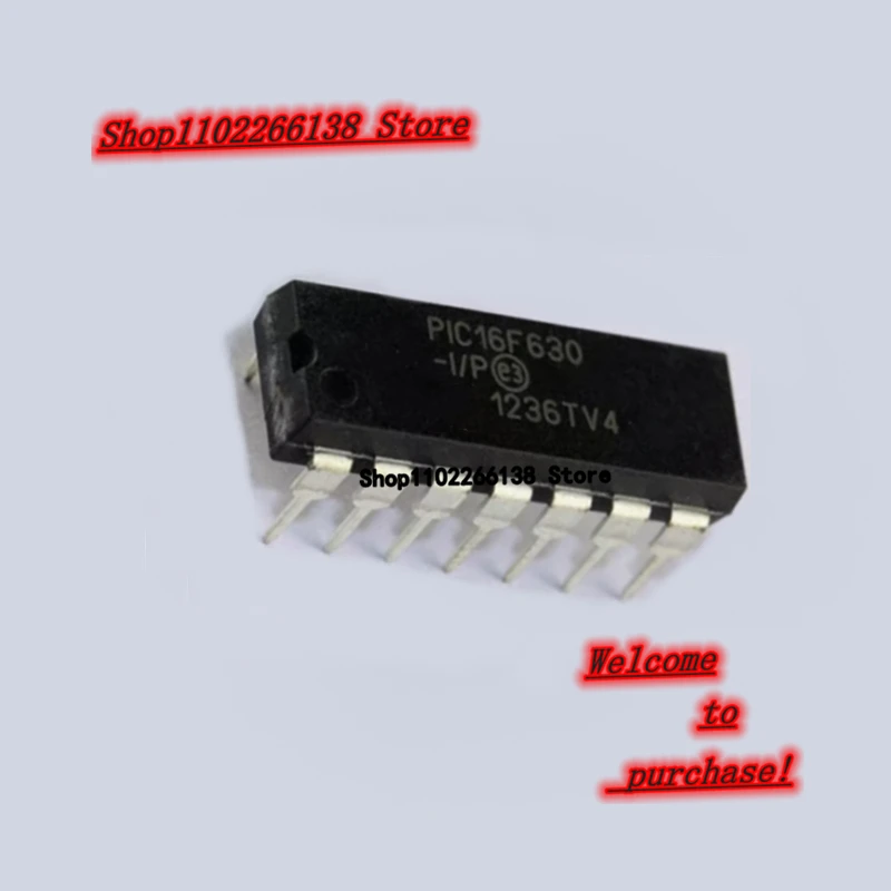 PIC16F630-I/P PIC16F630 DIP-14 Chip IC 1pcs/lot