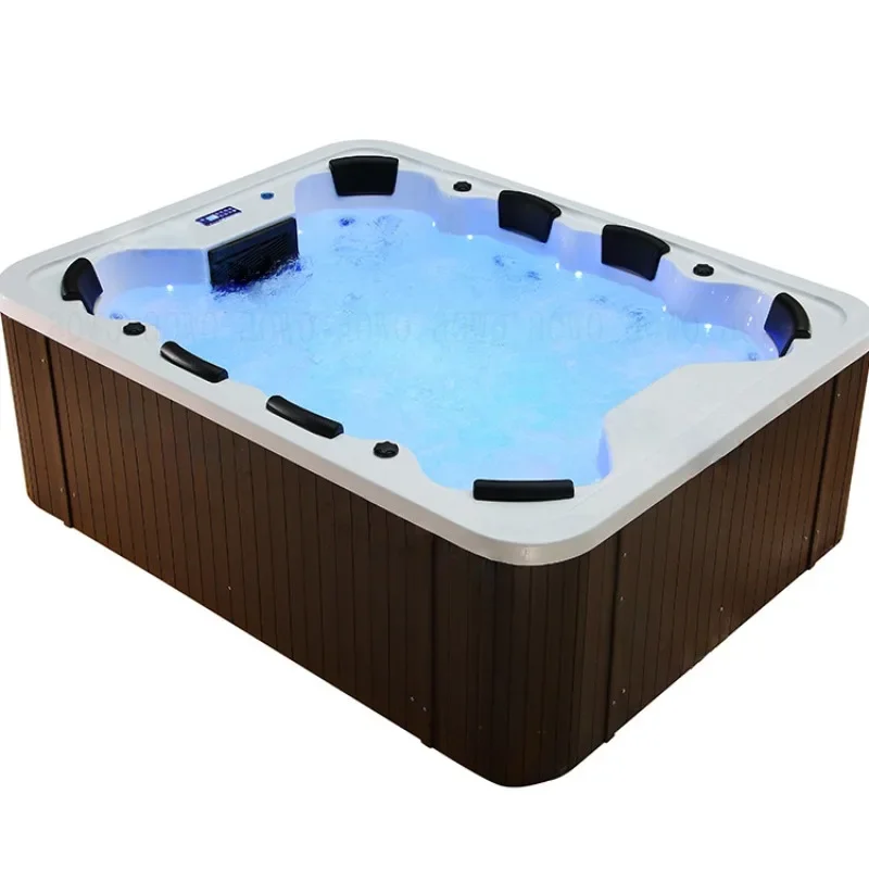 Acrylic Outdoor Large Pool Surf Massage Smart Bath Bath Spa 8 People SPA