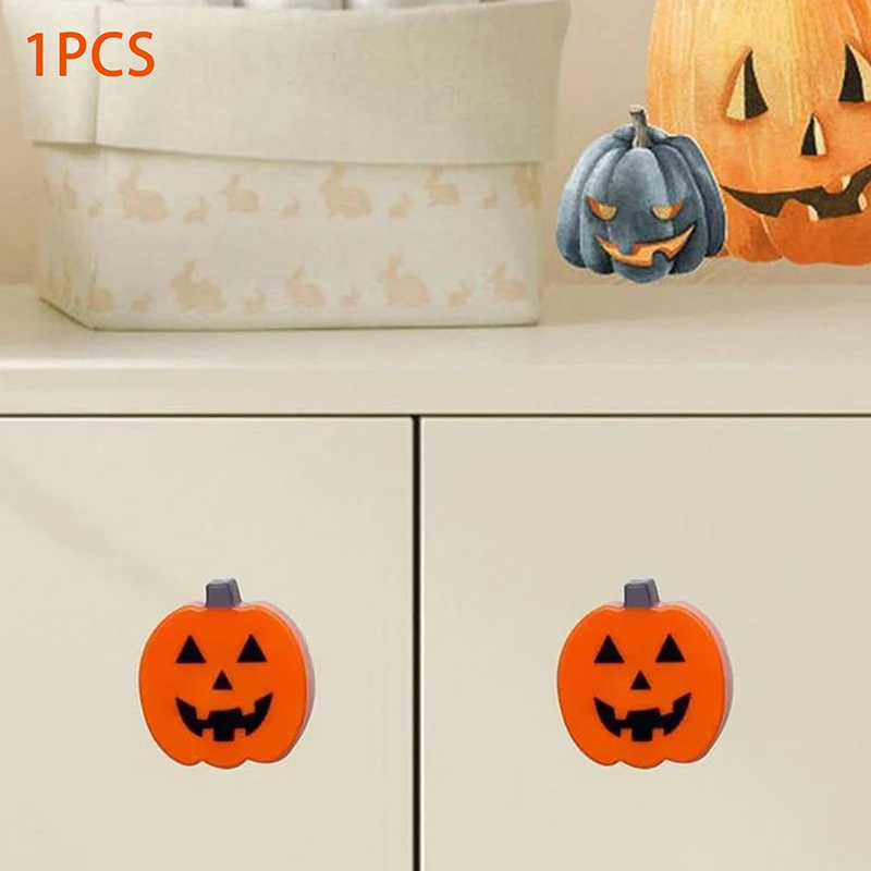 Cute Funny Pumpkin Door Knobs Cabinet Handle Covers Drawer Door Pull Knobs Universal Knobs Halloween Party Home Decoration Gifts