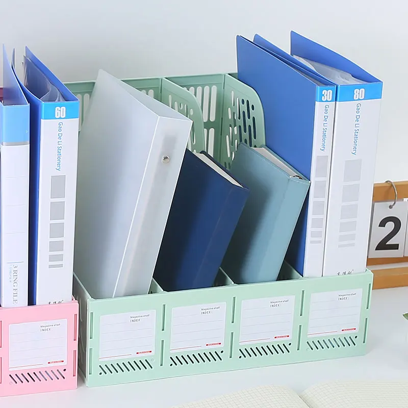 1 pcs, thickened file rack, file frame, quadruple file seat, simple data basket, shelf, file basket, office use, student use