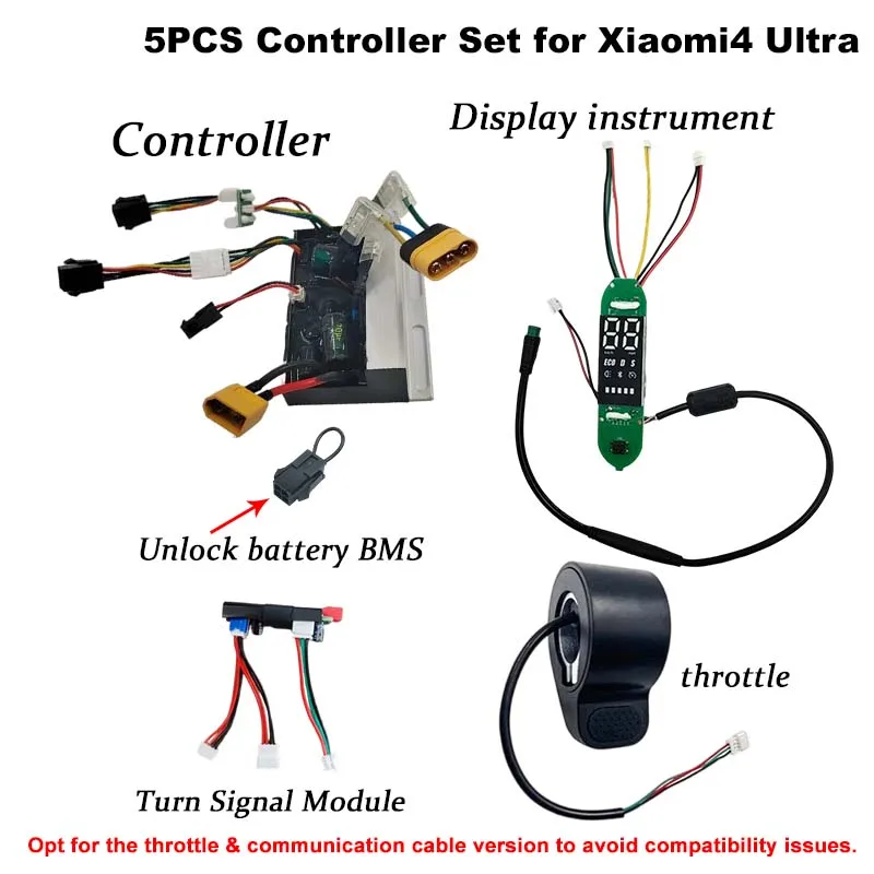 Verbessertes 55 km/h E-Scooter-Controller-Kit für Xiaomi 4 Ultra E-Scooter, Geschwindigkeitsfreischaltung, selbstlernendes Motor-Motherboard als Ersatz.
