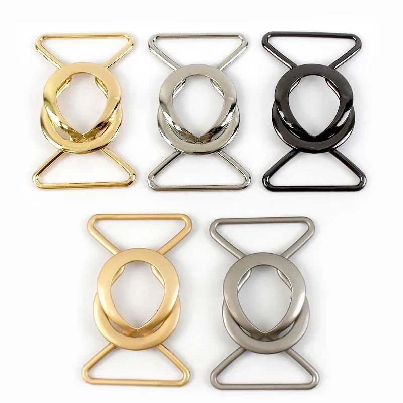 

5Pcs 20/25/30/35/40mm Interlocking Metal Buckles for Woman Coat Belt Buckle DIY Girdle Making Garment Hook Decorative Carabiner