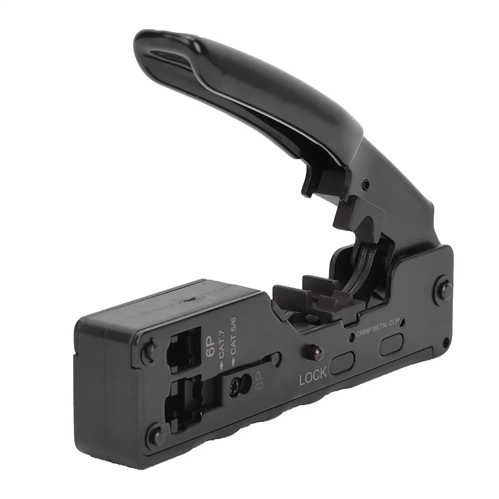 Multifunktions-Crimpzange für RJ45 RJ12 8P 6P-Anschlüsse mit Abisolierwerkzeug zum Abisolieren und Schneiden von Kabeln
