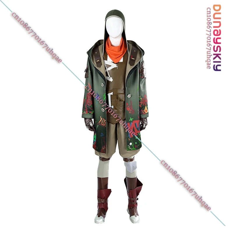 Arcane Ekko Косплей Костюм Мальчик Who Shattered Time Игровая Униформа Игровая Маска Обувь Наряды Ролевая Игра Карнавальный Костюм Для Мужчин