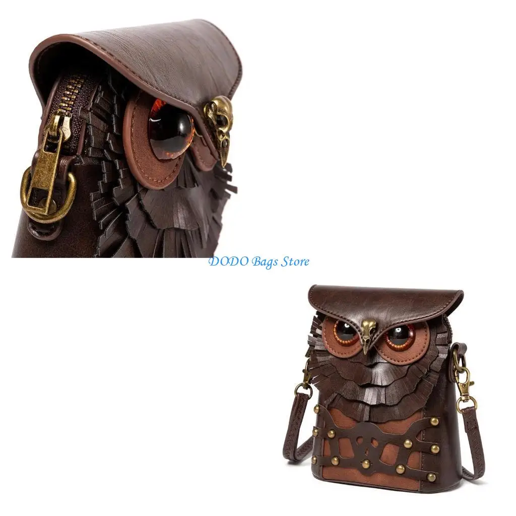 

Креативная сумка через плечо с совой для женщин, сумка через плечо из искусственной кожи, милая сумка через плечо