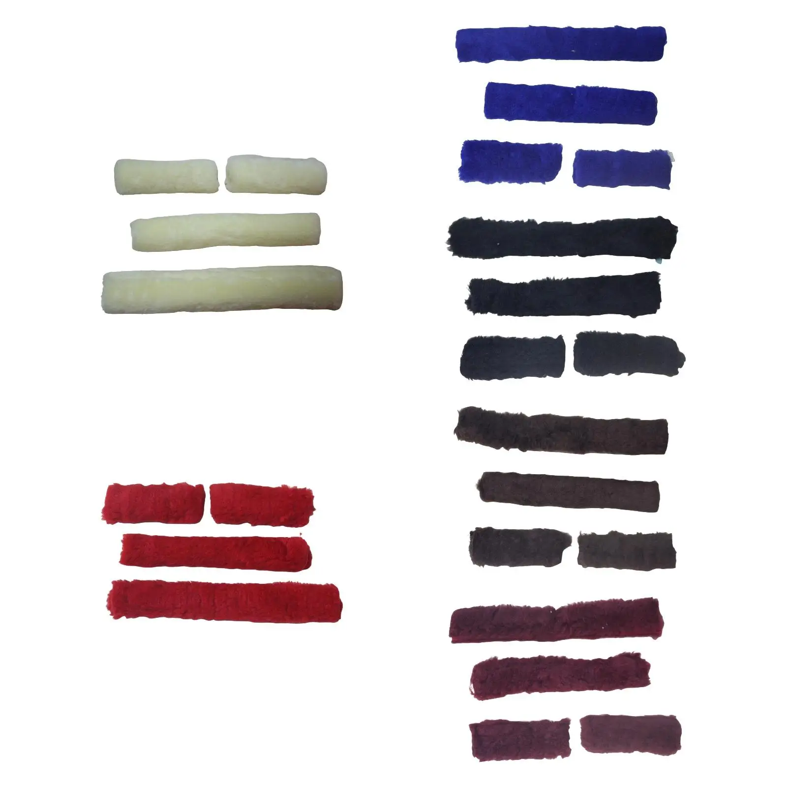 أغطية رسن الحصان من مادة القطيفة، مجموعة أنابيب واقية، أغطية مريحة لركوب الخيل المستقر والهوايات #4