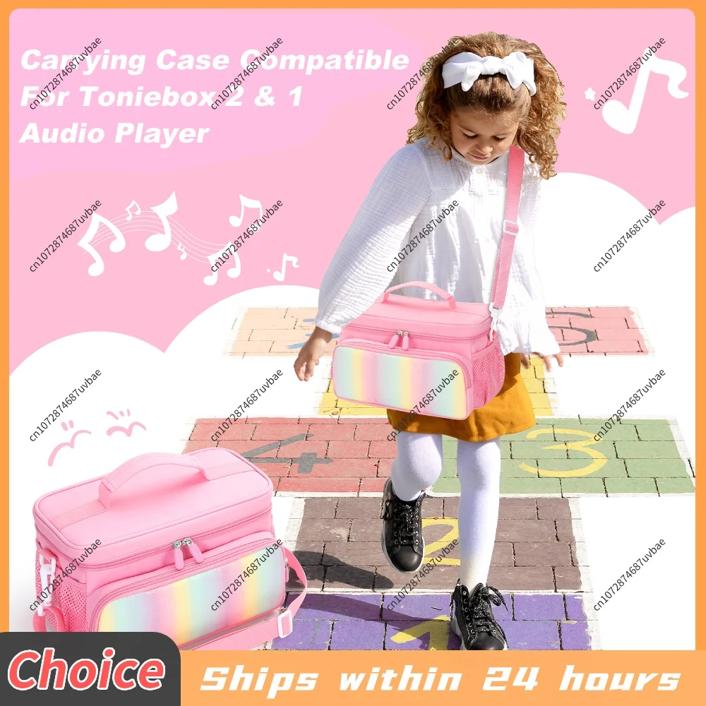 For Toniebox 2/1 Charging Station Organizer Wear Resist Storage Travel Case Large Capacity Carry Bag Audio Players Starter Set