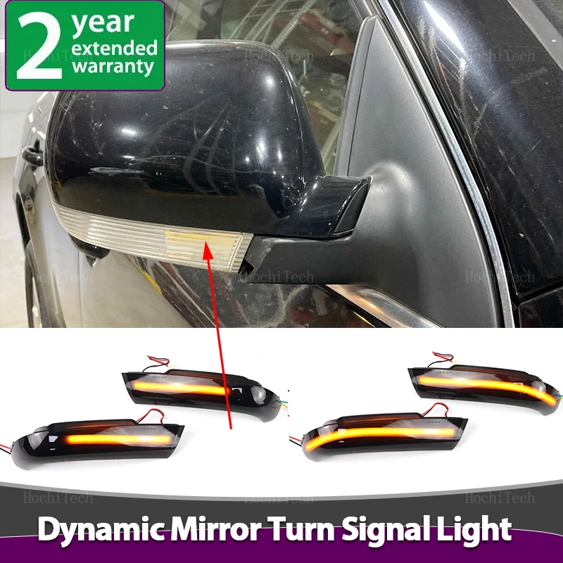 Smoked LED Dynamic Turn Signal Light Side Mirror Flashing Light for Volkswagen VW Touareg 7L pre-facelift 2002-2006