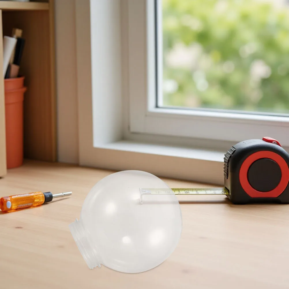 

1pcs Transparent Acrylic Spherical Lamp Shade 6 Inch Outdoor Light Fixture Cover For Garden Wall Street Lamp Replacement