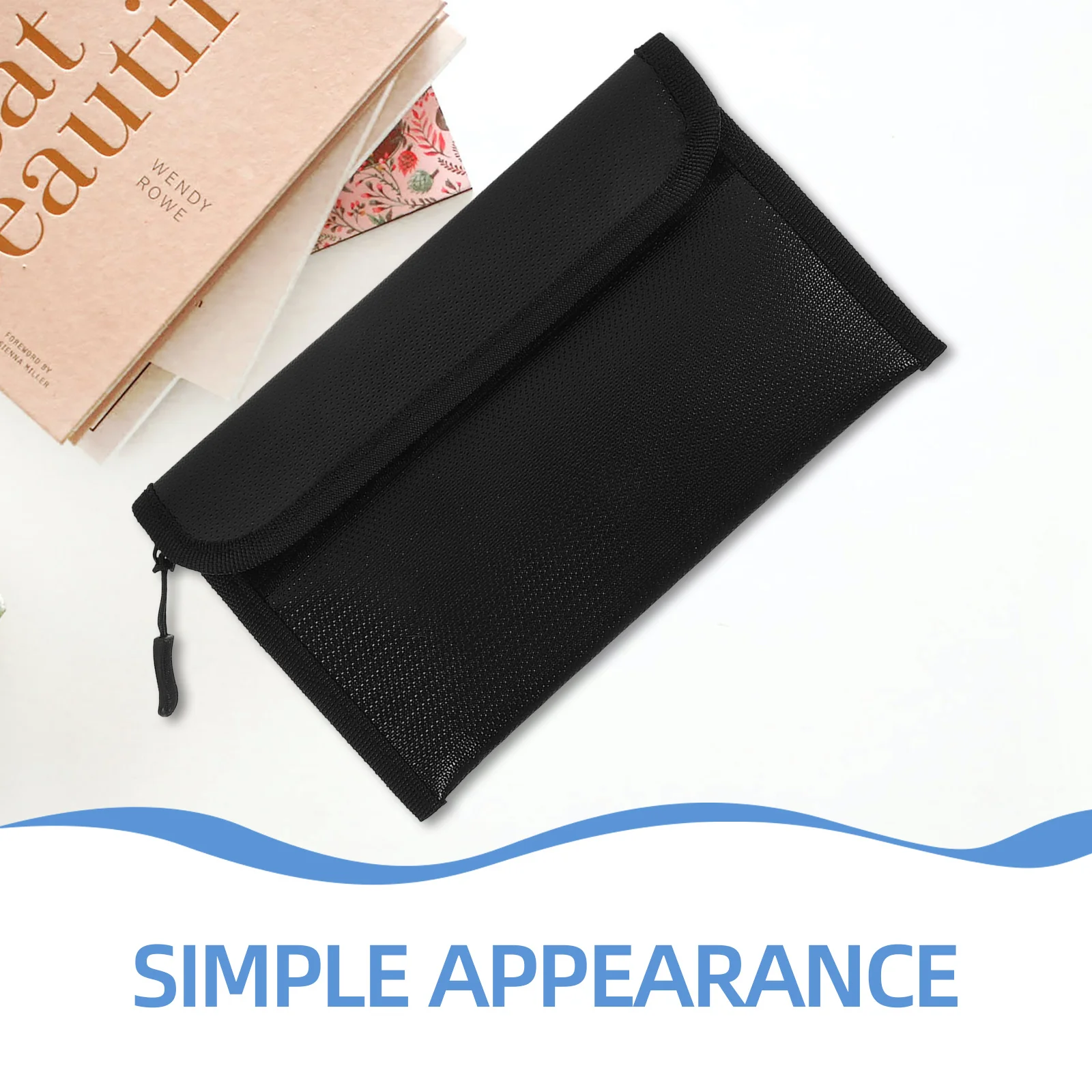 Fireproof Document Bag Silicone Fiber Fabric Fireproof File Box Large Capacity Document Pouch Receipt Container