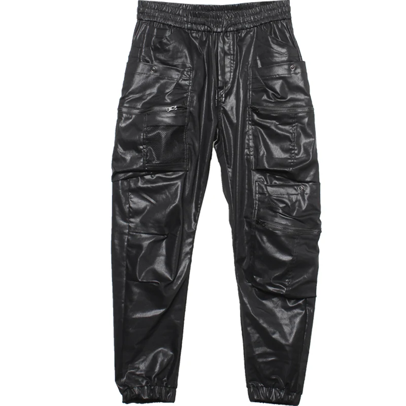 Wasteland-pantalones Cargo de estilo Rock para hombre y mujer, ropa techowear de estilo Vintage oscuro Batik con bolsillo grande, pantalones de bota