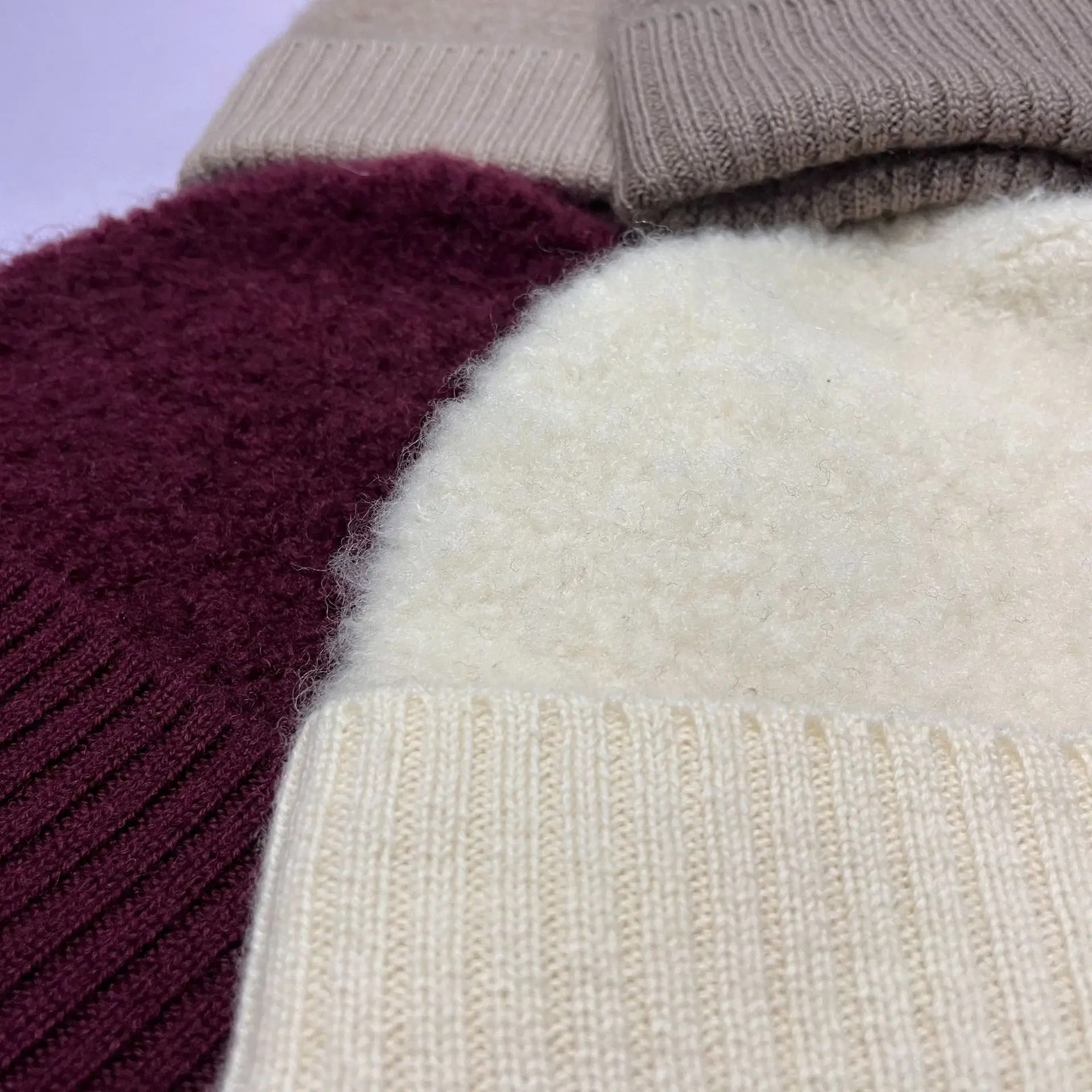 

New Hat Stocking Watch Cap Hugger Toque Head Pure Wool Knitted Hat Wool Towel Embroidery Men Women Autumn Warm Winter B8M104
