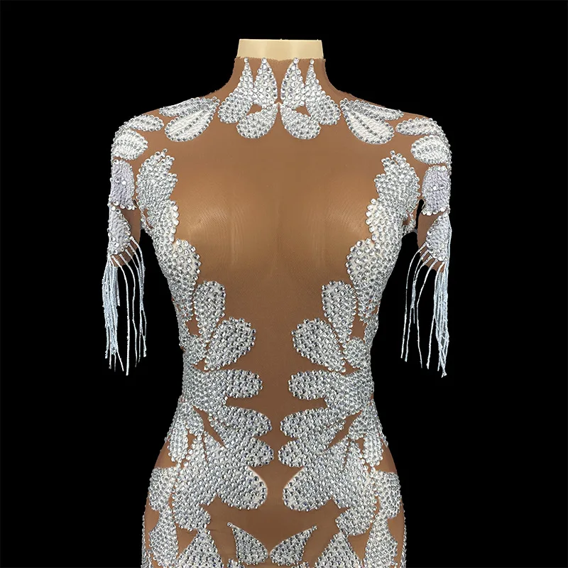 คริสตัลพู่หรูหราชุดเพชรพิธีชุดราตรีหรูหราผู้หญิง Vestidos De Gala Mujer Abito Da Sera Di Lusso