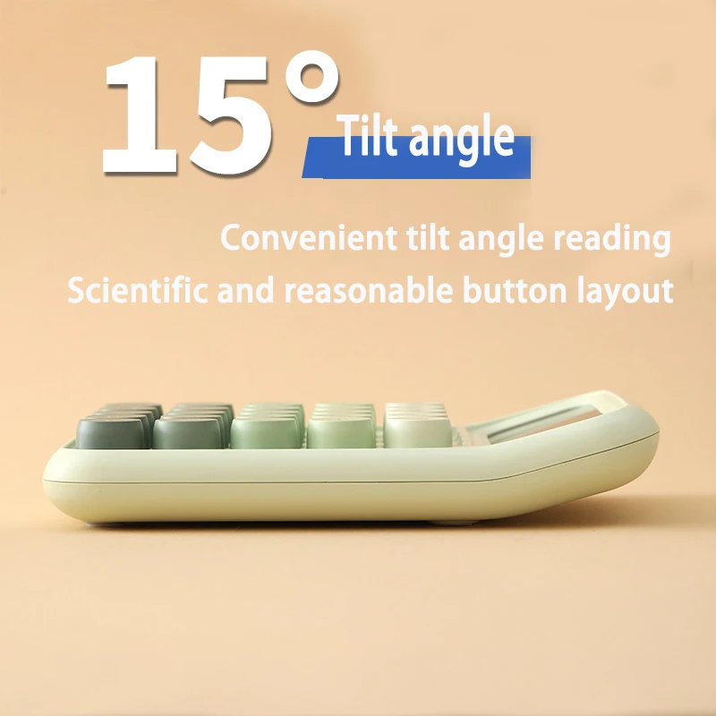 Korea Kawaii Calculator Cartoon Candy Colour Silent Mechanical Keyboard Desktop Financial and Accounting Learning Calculator