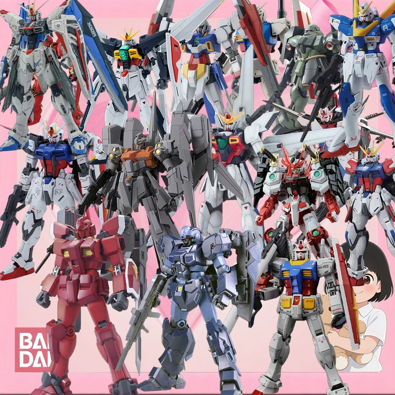 

Bandai Original MG MG201 Gundam F91 Ver.2.0, MG202 Jegan, MG203 00Q Full Saber, MG204 Sinanju Stein NT Ver Collector's Kit Gifts