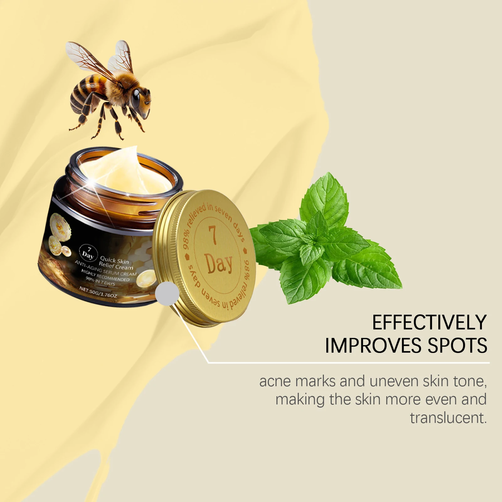 Multi-Effect Skin Repair Cream Fine Lines Improving Skin Elasticity Cream Suitable for All Skin Types