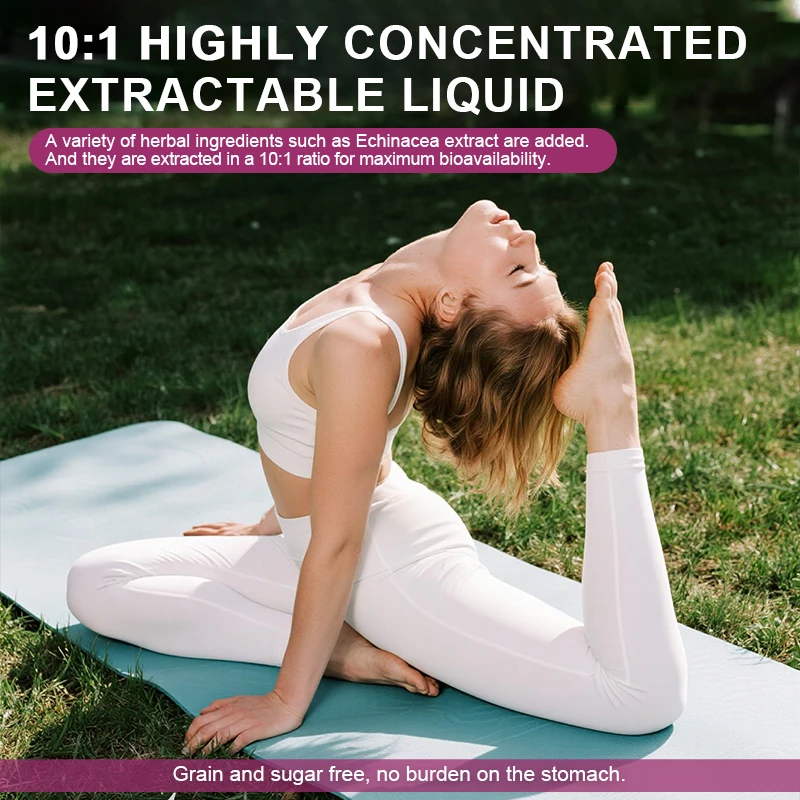 قطرات التصريف اللمفاوي للمناعة، دعم الجهاز اللمفاوي، التنظيف والتخلص من السموم، صحة الكبد مع إشنسا، التوت، البيلردوك، غير المواد المعدلة وراثيًا